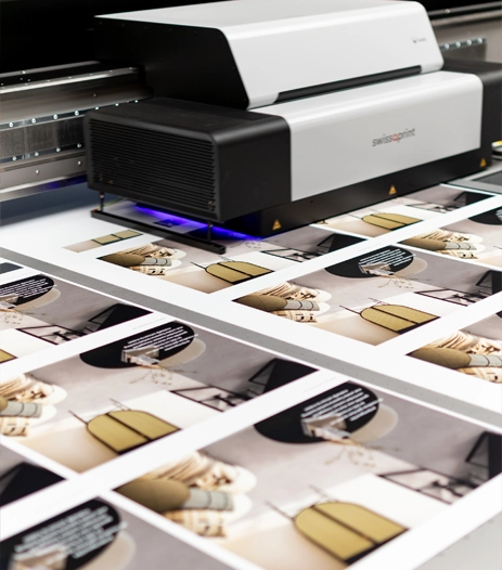 De SwissQprint Kudu maakt een print.